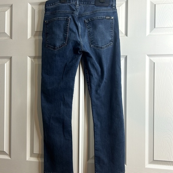 7 For All Mankind Straight Jean 32 Medium Wash - Picture 4 of 6